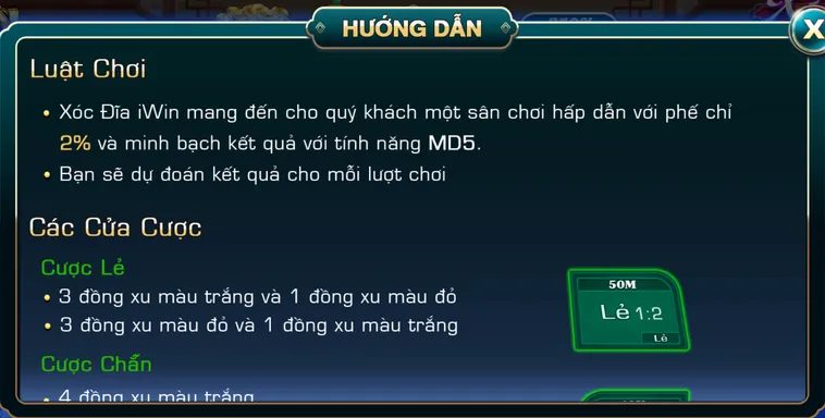 Xóc Đĩa Iwin Sân Chơi Cá Cược Trực Tuyến Đẳng Cấp Với Tỷ Lệ Thắng Lớn
